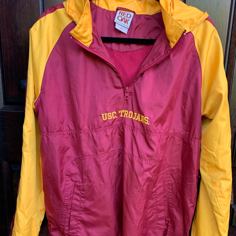 USC - Red Oak Pullover windbreaker with hoodie